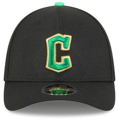Black Cleveland Guardians New Era 2026 St. Patrick's Day 39THIRTY Flex Hat