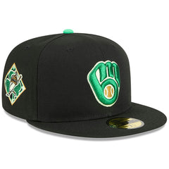 Black Milwaukee Brewers New Era 2026 St. Patrick's Day 59FIFTY Fitted Hat