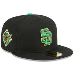 Black San Diego Padres New Era 2026 St. Patrick's Day 59FIFTY Fitted Hat