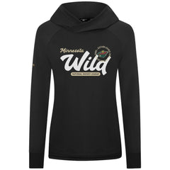 NHL Minnesota Wild Levelwear Women's Slender Monument Raglan Pullover Hoodie