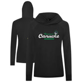 NHL Vancouver Canucks Levelwear Women's Slender Monument Raglan Pullover Hoodie