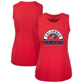 NHL Columbus Blue Jackets Levelwear Women's Macy Banner Arch Tank Top