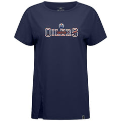 NHL Edmonton Oilers Levelwear Women's Influx Journey T-Shirt
