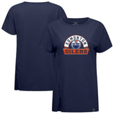 NHL Edmonton Oilers Levelwear Women's Influx Banner Arch T-Shirt