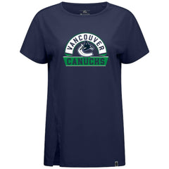 NHL Vancouver Canucks Levelwear Women's Influx Banner Arch T-Shirt