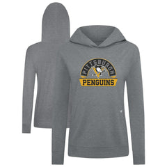 NHL Pittsburgh Penguins Levelwear Women's Relay Banner Arch Pullover Hoodie