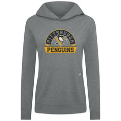 NHL Pittsburgh Penguins Levelwear Women's Relay Banner Arch Pullover Hoodie
