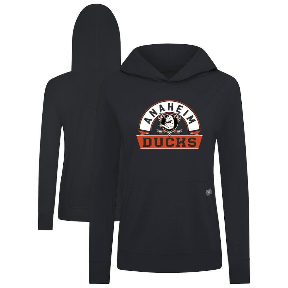 NHL Anaheim Ducks Levelwear Women's Relay Banner Arch Pullover Hoodie