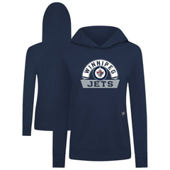 NHL Winnipeg Jets Levelwear Women's Relay Banner Arch Pullover Hoodie