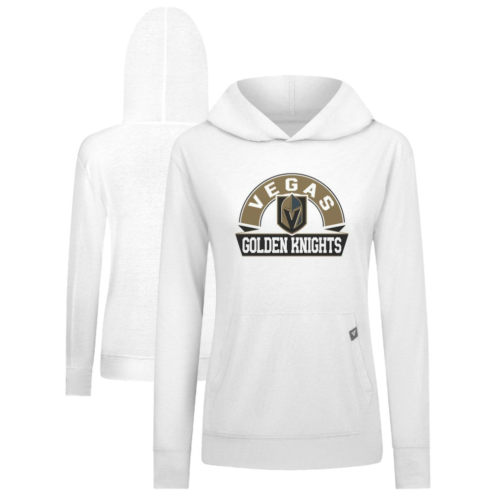 NHL Vegas Golden Knights Levelwear Women's Relay Banner Arch Pullover Hoodie