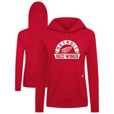 NHL Detroit Red Wings Levelwear Women's Relay Banner Arch Pullover Hoodie