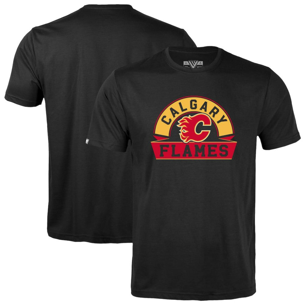 NHL Calgary Flames Levelwear Youth Little Richmond Banner Arch T-Shirt