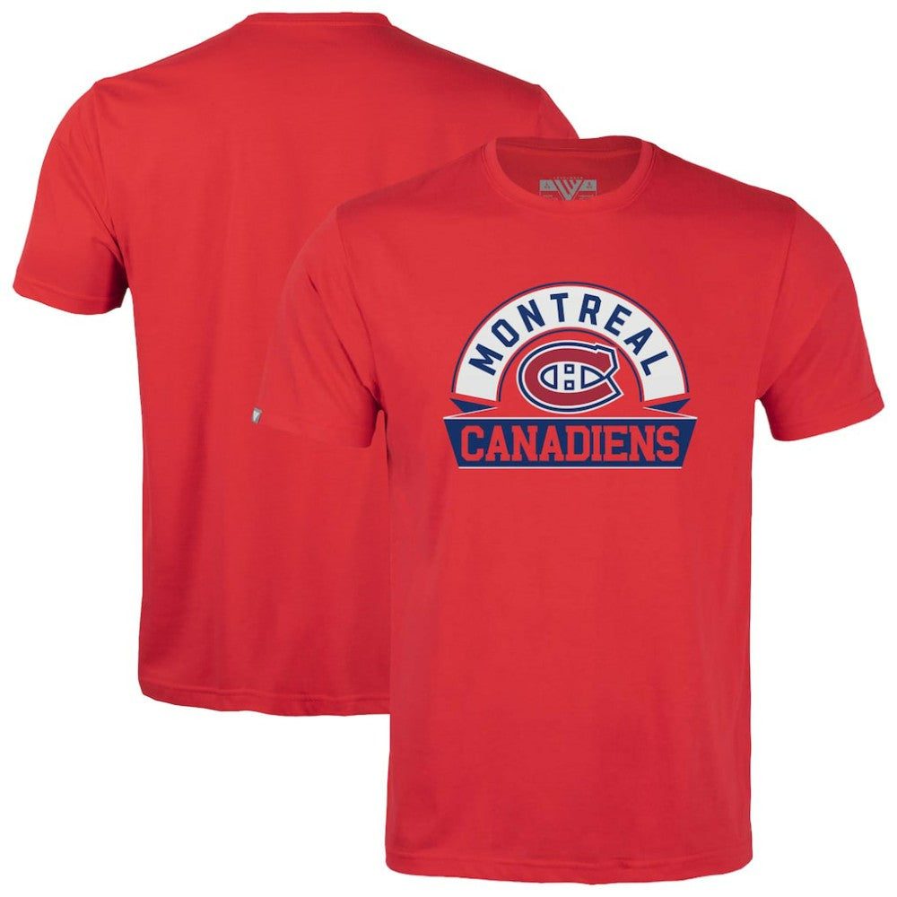 NHL Montreal Canadiens Levelwear Youth Little Richmond Banner Arch T-Shirt