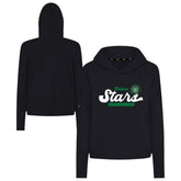 NHL Dallas Stars Levelwear Women's Sweet Monument Tri-Blend Cropped Pullover Hoodie