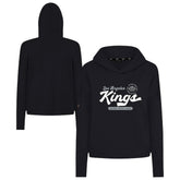 NHL Los Angeles Kings Levelwear Women's Sweet Monument Tri-Blend Cropped Pullover Hoodie