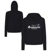 NHL Colorado Avalanche Levelwear Women's Sweet Monument Tri-Blend Cropped Pullover Hoodie