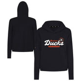 NHL Anaheim Ducks Levelwear Women's Sweet Monument Tri-Blend Cropped Pullover Hoodie