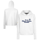 NHL Toronto Maple Leafs Levelwear Women's Sweet Monument Tri-Blend Cropped Pullover Hoodie