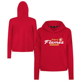 NHL Calgary Flames Levelwear Women's Sweet Monument Tri-Blend Cropped Pullover Hoodie