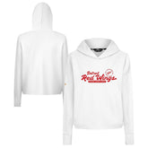 NHL Detroit Red Wings Levelwear Women's Sweet Monument Tri-Blend Cropped Pullover Hoodie
