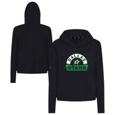NHL Dallas Stars Levelwear Women's Sweet Banner Arch Tri-Blend Cropped Pullover Hoodie