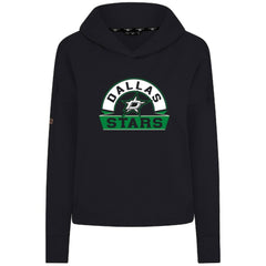 NHL Dallas Stars Levelwear Women's Sweet Banner Arch Tri-Blend Cropped Pullover Hoodie