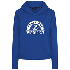 NHL Tampa Bay Lightning Levelwear Women's Sweet Banner Arch Tri-Blend Cropped Pullover Hoodie