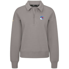 NHL New York Rangers Levelwear Women's Canmore Quarter-Zip Pullover
