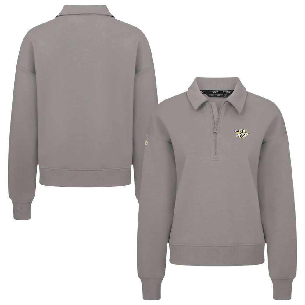 NHL Nashville Predators Levelwear Women's Canmore Quarter-Zip Pullover