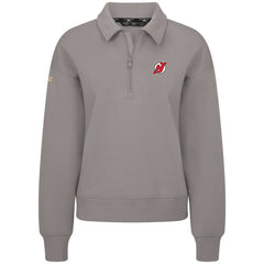 NHL New Jersey Devils Levelwear Women's Canmore Quarter-Zip Pullover