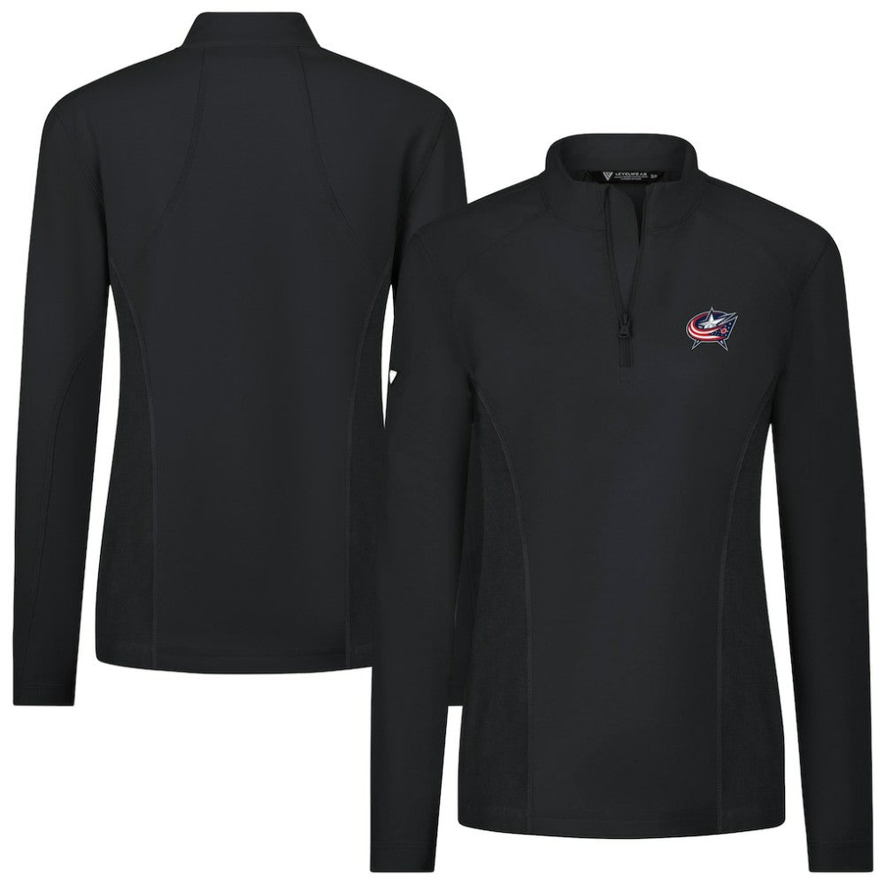 NHL Columbus Blue Jackets Levelwear Women's Upright Quarter-Zip Pullover