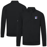 NHL New York Rangers Levelwear Upright Tri-Blend Quarter-Zip Pullover