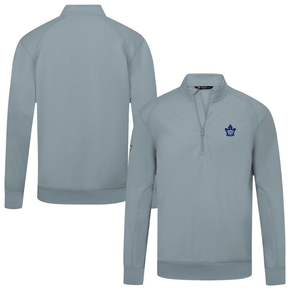 NHL Toronto Maple Leafs Levelwear Upright Tri-Blend Quarter-Zip Pullover