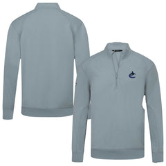 NHL Vancouver Canucks Levelwear Upright Tri-Blend Quarter-Zip Pullover