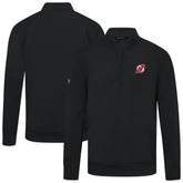 NHL New Jersey Devils Levelwear Upright Tri-Blend Quarter-Zip Pullover