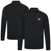 NHL Montreal Canadiens Levelwear Upright Tri-Blend Quarter-Zip Pullover