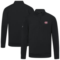 NHL Montreal Canadiens Levelwear Upright Tri-Blend Quarter-Zip Pullover