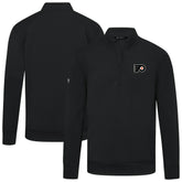 NHL Philadelphia Flyers Levelwear Upright Tri-Blend Quarter-Zip Pullover