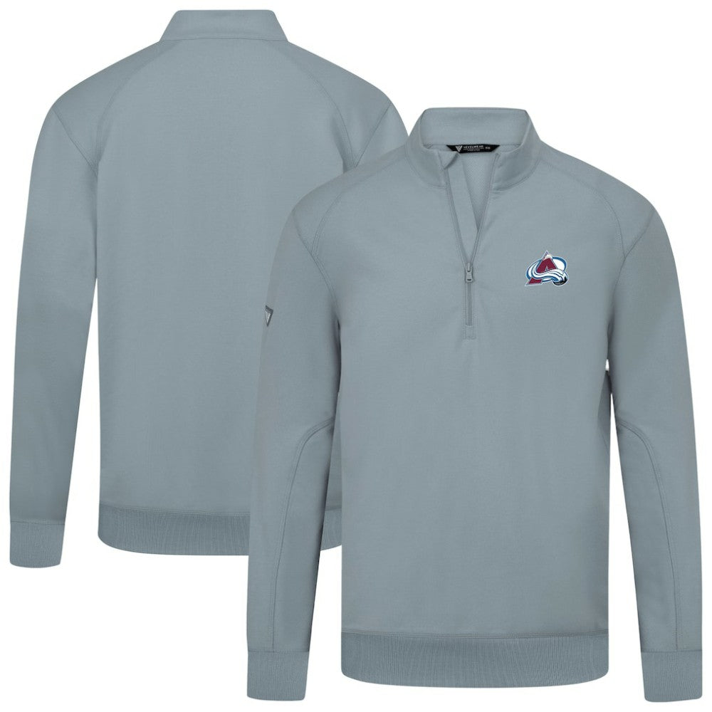 NHL Colorado Avalanche Levelwear Upright Tri-Blend Quarter-Zip Pullover