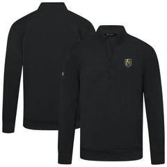 NHL Vegas Golden Knights Levelwear Upright Tri-Blend Quarter-Zip Pullover