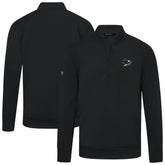 NHL San Jose Sharks Levelwear Upright Tri-Blend Quarter-Zip Pullover