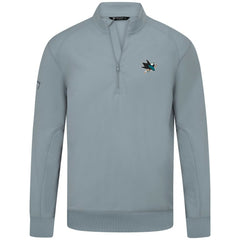 NHL San Jose Sharks Levelwear Upright Tri-Blend Quarter-Zip Pullover