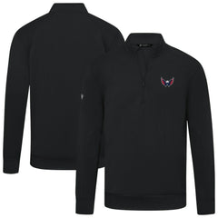 NHL Washington Capitals Levelwear Upright Tri-Blend Quarter-Zip Pullover