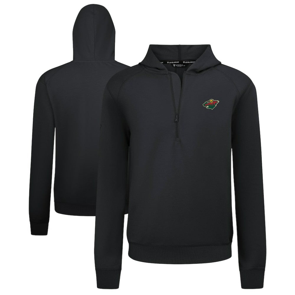 NHL Minnesota Wild Levelwear Technic Quarter-Zip Pullover Hoodie