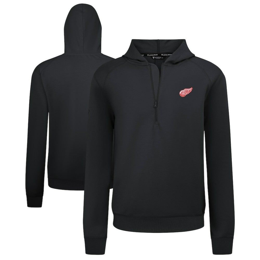 NHL Detroit Red Wings Levelwear Technic Quarter-Zip Pullover Hoodie