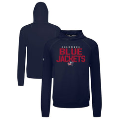 NHL Columbus Blue Jackets Levelwear Mandate Carve Tri-Blend Pullover Hoodie