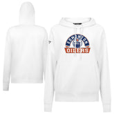 NHL Edmonton Oilers Levelwear Women's Adorn Banner Arch Pullover Hoodie