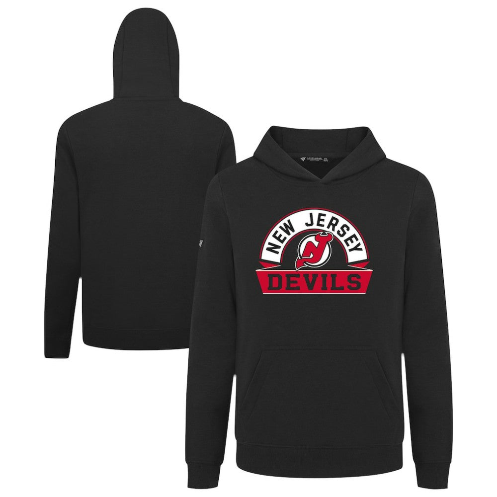 NHL New Jersey Devils Levelwear Youth Podium Banner Arch Pullover Hoodie