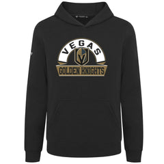 NHL Vegas Golden Knights Levelwear Youth Podium Banner Arch Pullover Hoodie