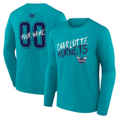 Charlotte Hornets Hustle Custom Long Sleeve T-Shirt